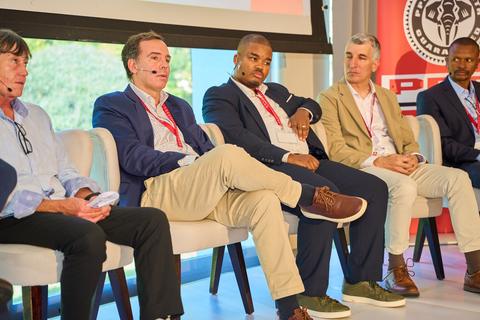 Panel on the outdoor stage at PPC Capital Markets Day